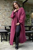 Norbury Japanese Duster Coat Cranberry /10=